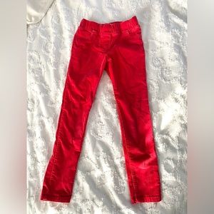 Girls Boden Size 7 Red Corduroy Pants